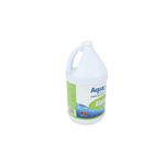 Alguicida para piscina Alguisol AquaChlor de 1 galón, vista lateral del envase blanco con etiqueta informativa