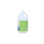 Alguicida para piscina Alguisol AquaChlor de 1 galón, vista posterior de la botella blanca con etiqueta de instrucciones