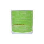 Alguicida para piscina Alguisol AquaChlor de 1 galón, etiqueta frontal con tabla de aplicación y recomendaciones