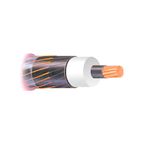 Cable de cobre XLPE 3/0 AWG 15 kV aislamiento 100% sin neutro MV90 UL Viakon, corte esquemático que muestra sus capas