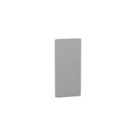 Fondo falso para gabinete NSYPLA1573 Schneider Electric, placa rectangular metálica de color gris con orificios en las