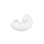 Trampa PVC para baño 4 pulgadas Durman, vista lateral en color blanco resaltando la curvatura de la pieza