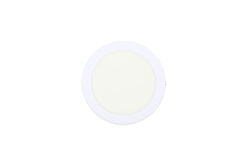 Luminaria sobreponer LED Ankaa II blanco redondo 12 W 720 lm 3000 K 100-240 V Tecnolite, vista frontal del difusor blanco