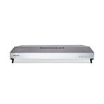 Extractor de grasa acero inoxidable 76 cm Hisense, vista frontal del equipo en color plateado con botones de control