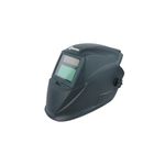 Máscara electrónica para soldar clásica Infra, vista lateral en color negro resaltando el visor y perilla de ajuste