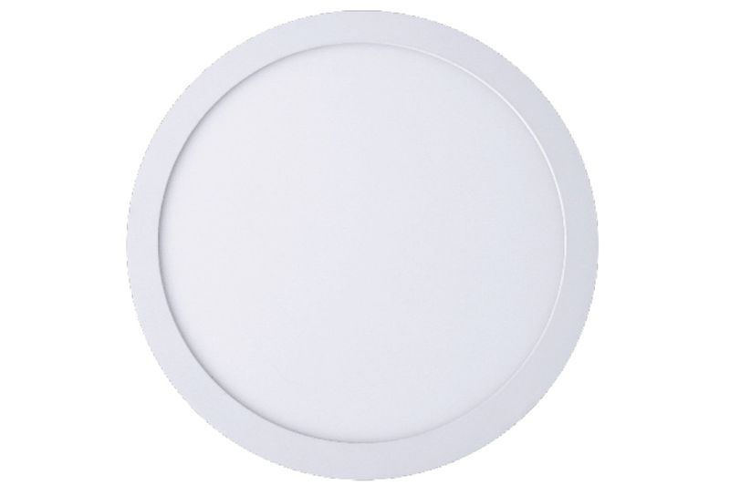 Luminaria empotrable LED 6 W 6500 K redondo blanco Sylvania, vista frontal del panel circular iluminado