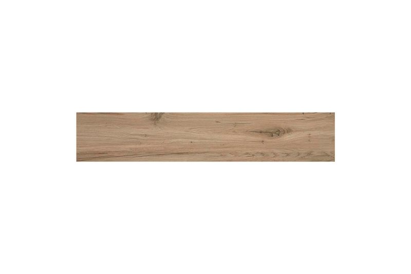 Porcelanato madera 30 x 150 cenere Baldai rect Stn Cerámica, vista frontal de tabla con vetas naturales de madera