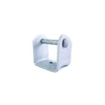 Soporte para aislador de carrete base ancha PLH, pieza metálica galvanizada en forma de U con perno transversal