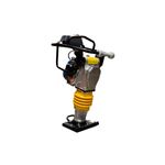 Compactadora a gasolina motor 4 tiempos 800 gpm 4 HP Hyundai, vista lateral completa sobre fondo blanco