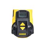 Pistola de calor DeWALT de 1550 watts y 110V, acercamiento al panel de control digital con botones amarillo y negro