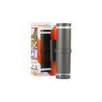 Luminaria de pared exterior moderna Toledo I Tecnolite gris E27 2 luces 20W, producto junto a su caja roja y blanca