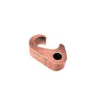 Conector pica para puesta a tierra-UF Intelli, pieza metálica de color cobre con orificio y forma de C