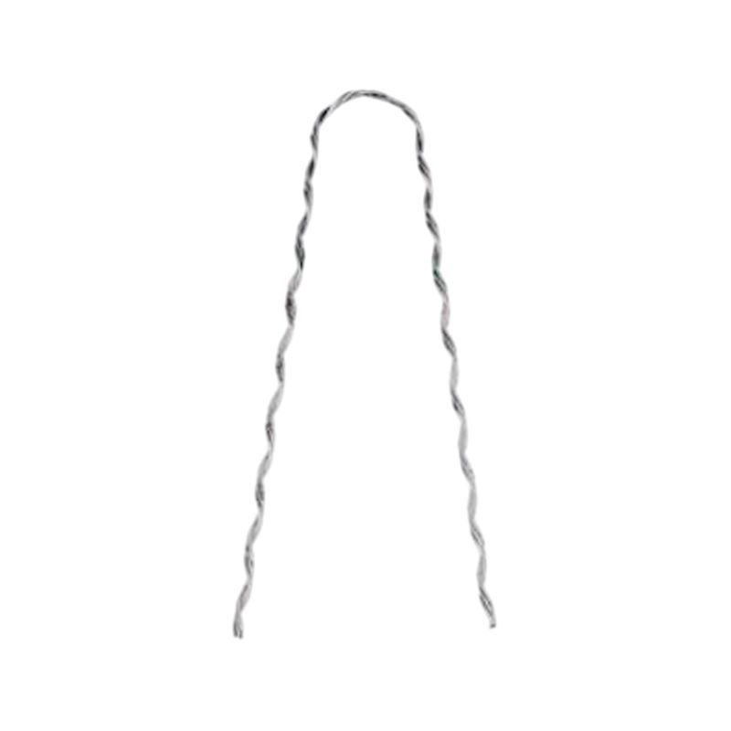 Varilla de remate para cable 3/0 ACSR Iprel, pieza metálica con forma de arco y superficie trenzada