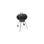 Barbacoa de carbón Kettle 22" Grill Mark, vista completa de color negro con patas metálicas y rejilla inferior