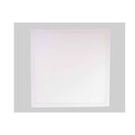 Panel LED 2x2 Sylvania 40 W 3400 lm 6000 K, vista frontal del difusor blanco cuadrado
