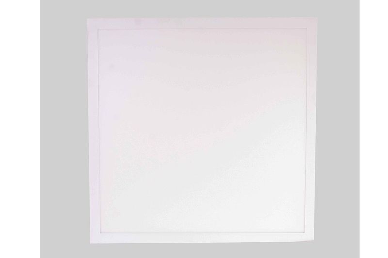 Panel LED 2x2 Sylvania 40 W 3400 lm 6000 K, vista frontal del difusor blanco cuadrado
