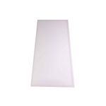 Panel LED 2x4 Sylvania 50 W 6800 lm 6000 K, vista frontal de la luminaria rectangular blanca