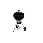 Barbacoa de carbón Kettle 18 pulgadas Grill Mark, color negro con soporte metálico plateado y dos ruedas