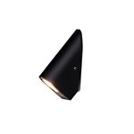Luminaria de pared al exterior LED Cefeo 3 W 3000 K IP65 IK06 negro Tecnolite, vista lateral encendida con luz cálida