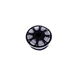 Cinta LED Eco Flex 25 mts 9 W 4000 K 550 lm 120 V IP65 Ledvance, vista superior del rollo negro con cinta blanca enrollada