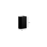Luminaria de pared LED aplique Redo Scogliera-E 2L GU10 5W IP44 mod 74022 negra Eglo, gráfico con medidas de 15 cm y 7 cm