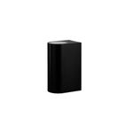 Luminaria de pared LED aplique Redo Scogliera-E 2L GU10 5W IP44 mod 74022 negra Eglo, vista cenital del aplique cilíndrico