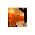 Lámpara de pared interior Cordelia II 1L E27 100-240V IP20 dorado Tecnolite, dos unidades instaladas en dormitorio