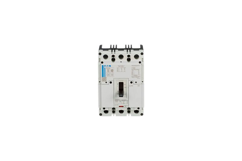 Main breaker tipo PDG2 (FD) 3x150A 600V CH Eaton, vista frontal del interruptor eléctrico de color blanco